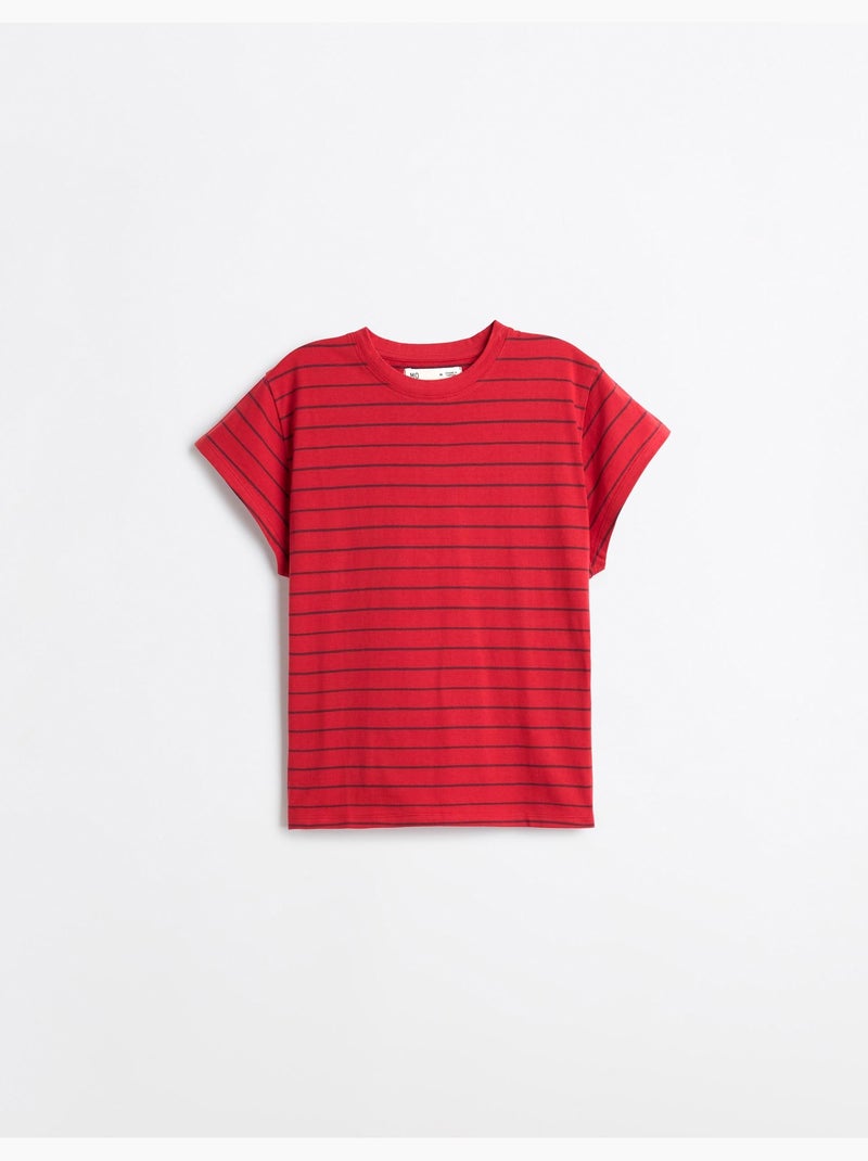 T-shirt a righe, MO Fashion Rosso - Kiabi