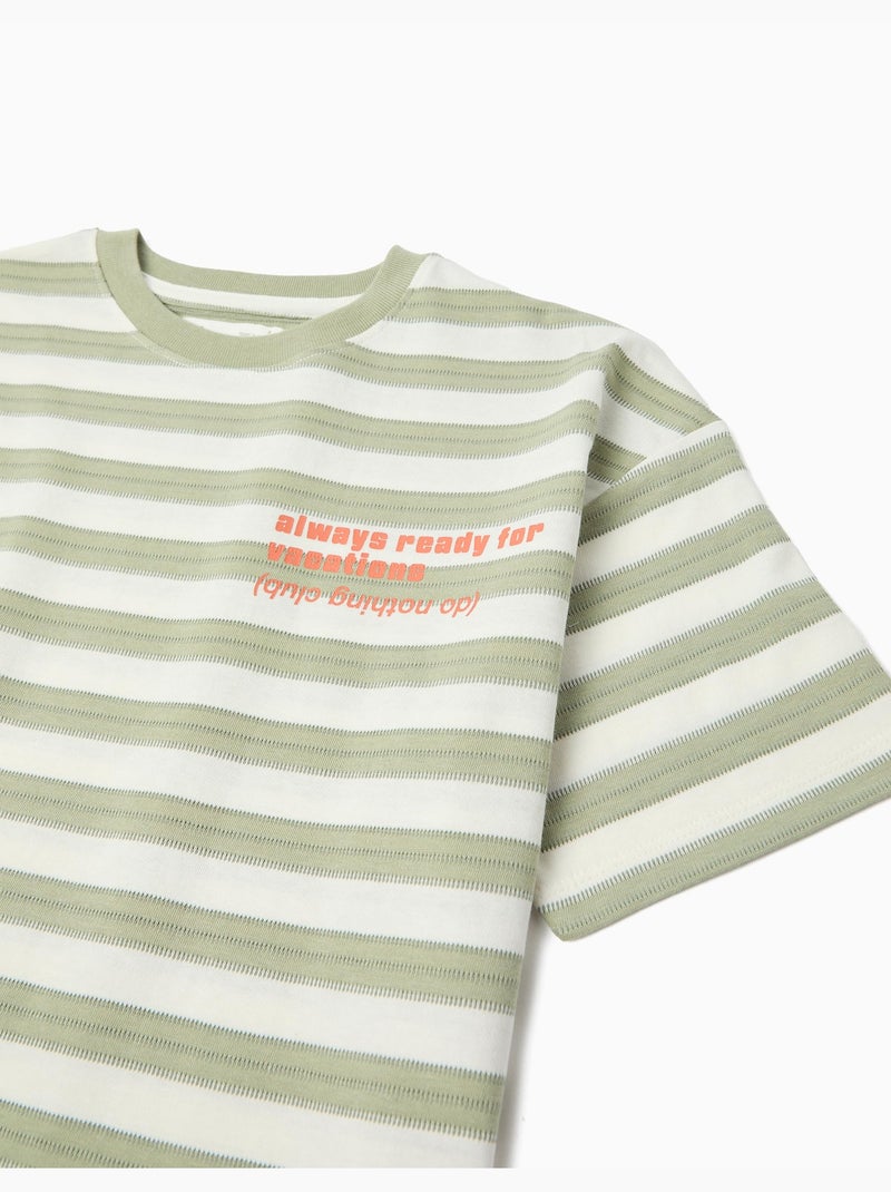 T-shirt a righe, MO Fashion Verde - Kiabi