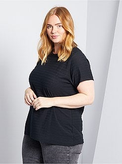 Taglie forti donna - T-shirt a righe - Kiabi