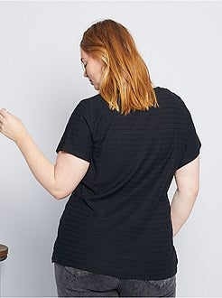 Taglie forti donna - T-shirt a righe - Kiabi