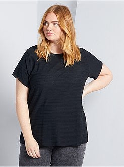 Taglie forti donna - T-shirt a righe - Kiabi