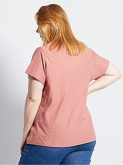 Taglie forti donna - T-shirt a righe - Kiabi