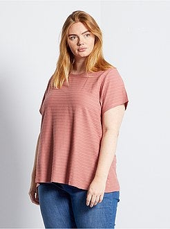Taglie forti donna - T-shirt a righe - Kiabi
