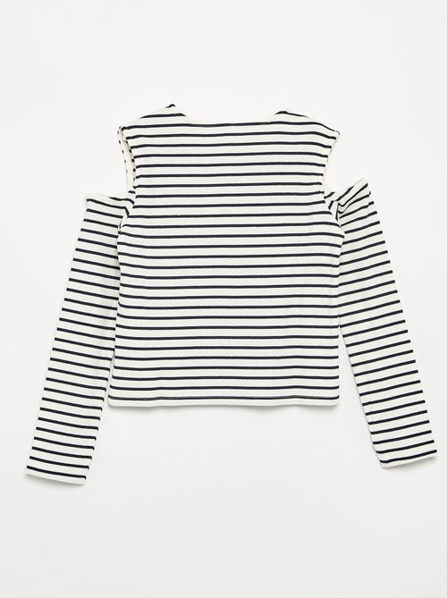 T-shirt a righe senza maniche - Kiabi