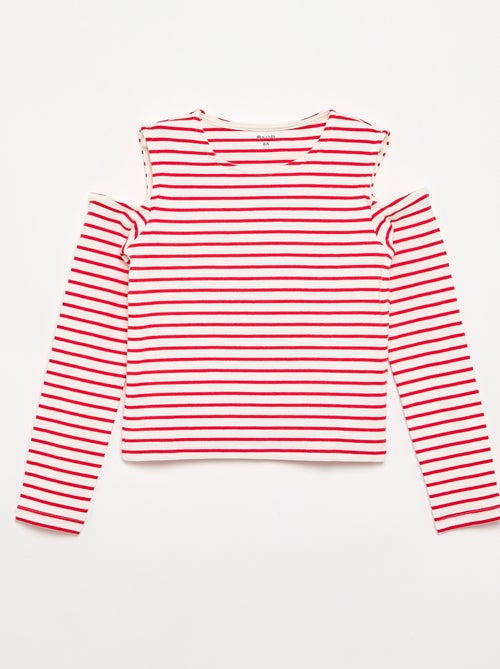 T-shirt a righe senza maniche - Kiabi
