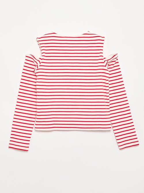 T-shirt a righe senza maniche - Kiabi