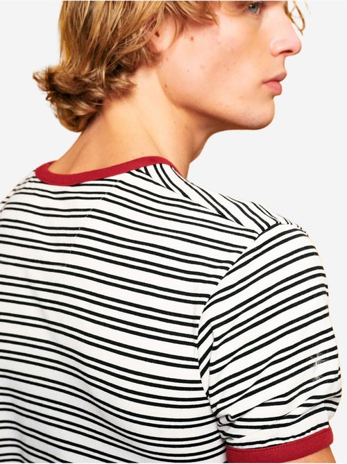 T-shirt a righe slim fit con girocollo giesto - Kiabi