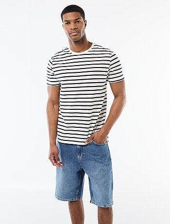 T-shirt a righe stile marinaro