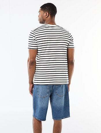 T-shirt a righe stile marinaro