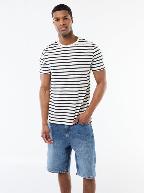 T-shirt a righe stile marinaro - Kiabi