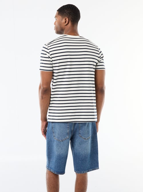 T-shirt a righe stile marinaro - Kiabi