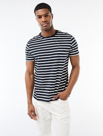 T-shirt a righe stile marinaro