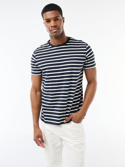 T-shirt a righe stile marinaro - Kiabi