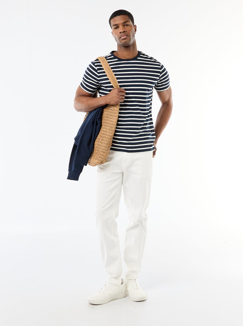 T-shirt a righe stile marinaro Blu - Kiabi