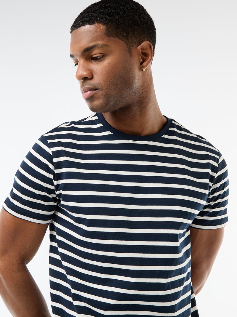 T-shirt a righe stile marinaro Blu - Kiabi