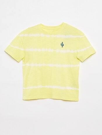 T-shirt a righe tie and dye