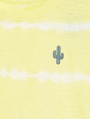 T-shirt a righe tie and dye