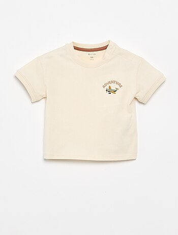 T-shirt a stampa fantasia a maniche corte