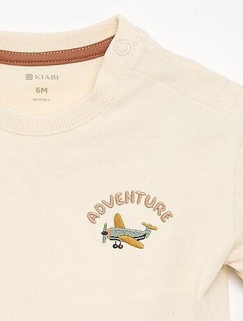 T-shirt a stampa fantasia a maniche corte