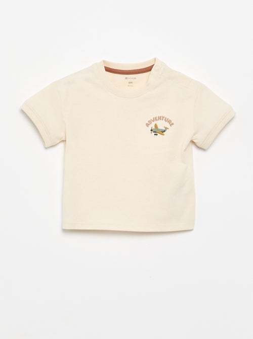 T-shirt a stampa fantasia a maniche corte - Kiabi