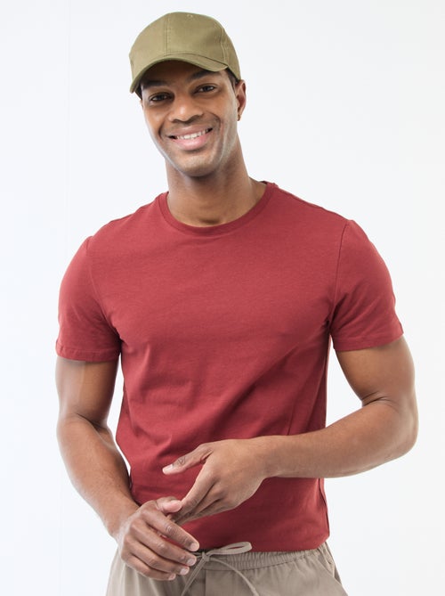 T-shirt a tinta unita - Slim fit - Kiabi T-shirt a tinta unita - Slim fit - Kiabi