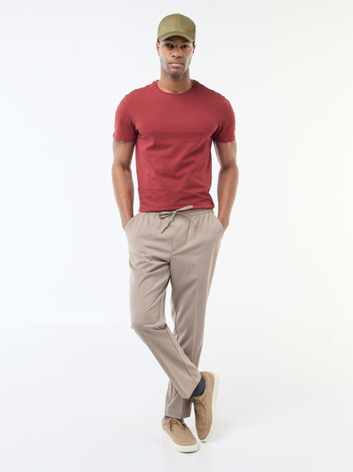 T-shirt a tinta unita - Slim fit - Kiabi T-shirt a tinta unita - Slim fit - Kiabi
