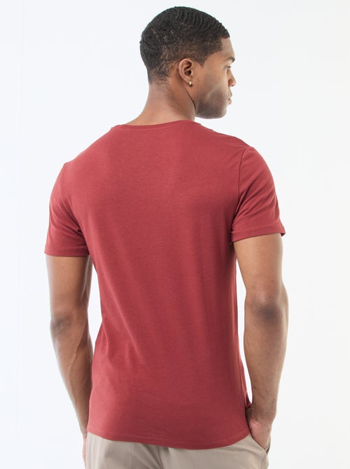 T-shirt a tinta unita - Slim fit - Kiabi T-shirt a tinta unita - Slim fit - Kiabi