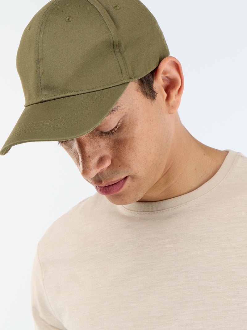 T-shirt a tinta unita a maniche corte Beige - Kiabi