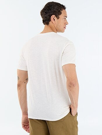 T-shirt a tinta unita a maniche corte