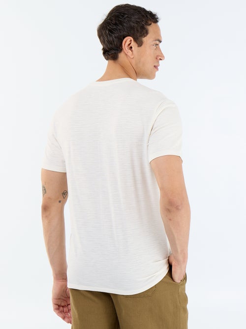 T-shirt a tinta unita a maniche corte - Kiabi