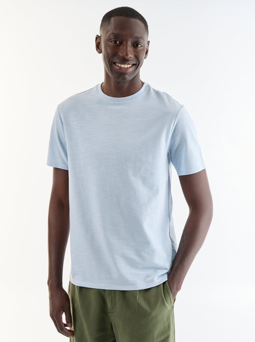 T-shirt a tinta unita a maniche corte - Kiabi T-shirt a tinta unita a maniche corte - Kiabi