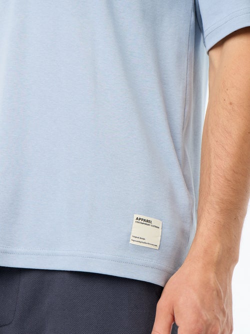 T-shirt a tinta unita a maniche corte e girocollo - Kiabi