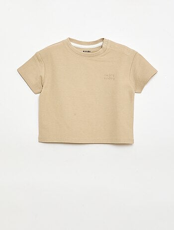 T-shirt a righe maniche corte in cotone