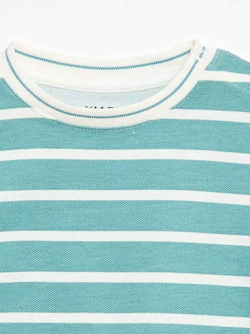 T-shirt a tinta unita a maniche corte in cotone - Kiabi