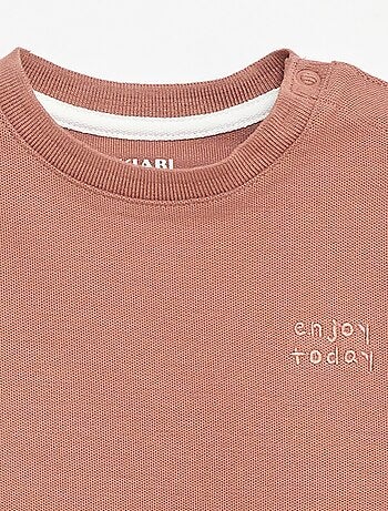 T-shirt a righe maniche corte in cotone