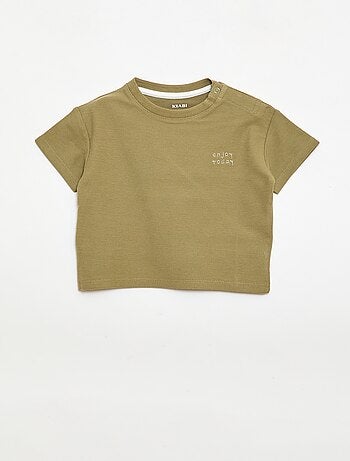 T-shirt a righe maniche corte in cotone