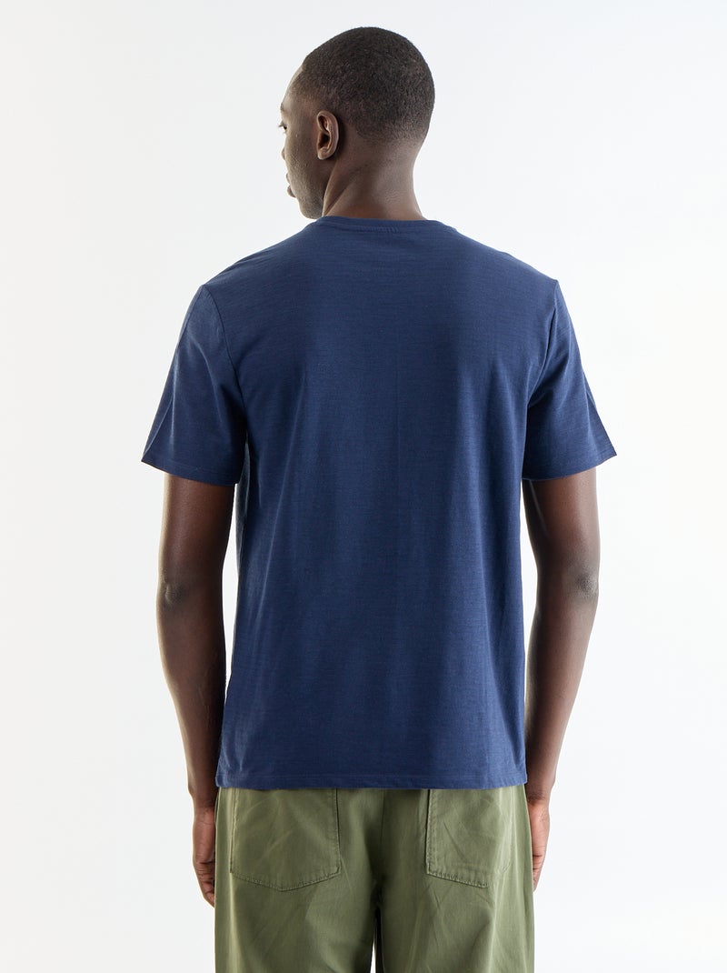 T-shirt a tinta unita a maniche corte Nero - Kiabi