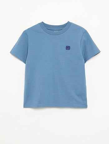 T-shirt a tinta unita a maniche corte per bambino - Kiabi