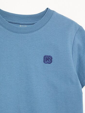 T-shirt a tinta unita a maniche corte per bambino - Kiabi