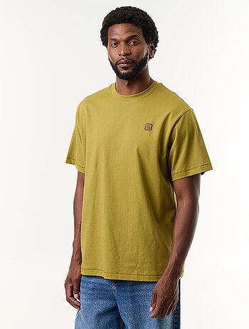 T-shirt a tinta unita a maniche corte vestibilità comfort - Kiabi