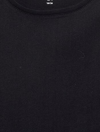 T-shirt a tinta unita a maniche lunghe