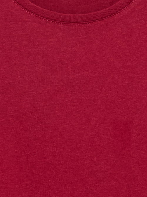 T-shirt a tinta unita a maniche lunghe - Kiabi T-shirt a tinta unita a maniche lunghe - Kiabi