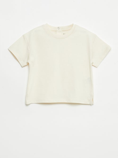 T-shirt a tinta unita senza maniche - Kiabi T-shirt a tinta unita senza maniche - Kiabi