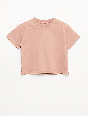 T-shirt a tinta unita senza maniche