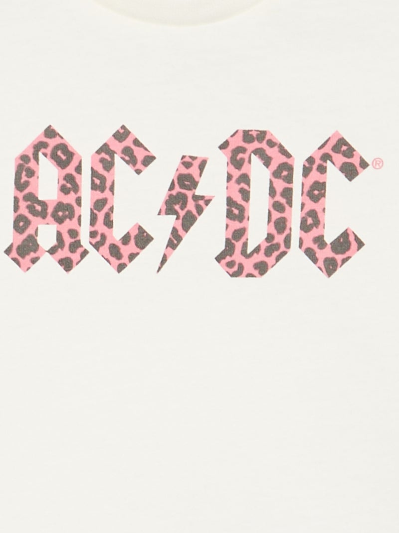 T-shirt 'AC DC' a maniche corte Bianco - Kiabi