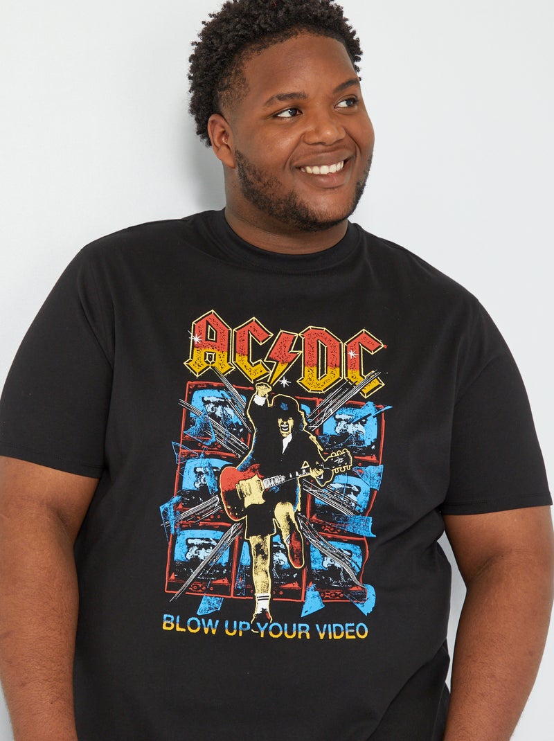 T-shirt 'AC/DC' a maniche corte Nero - Kiabi