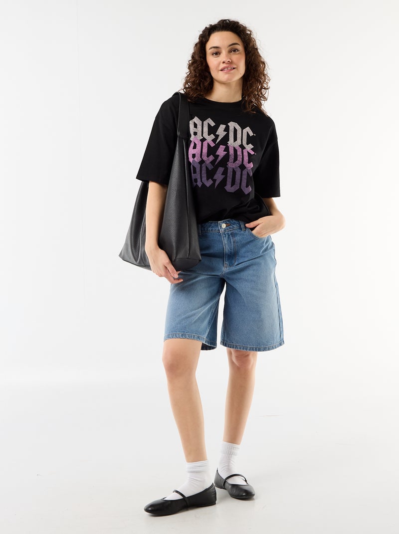 T-shirt 'AC/DC' a maniche corte Nero - Kiabi