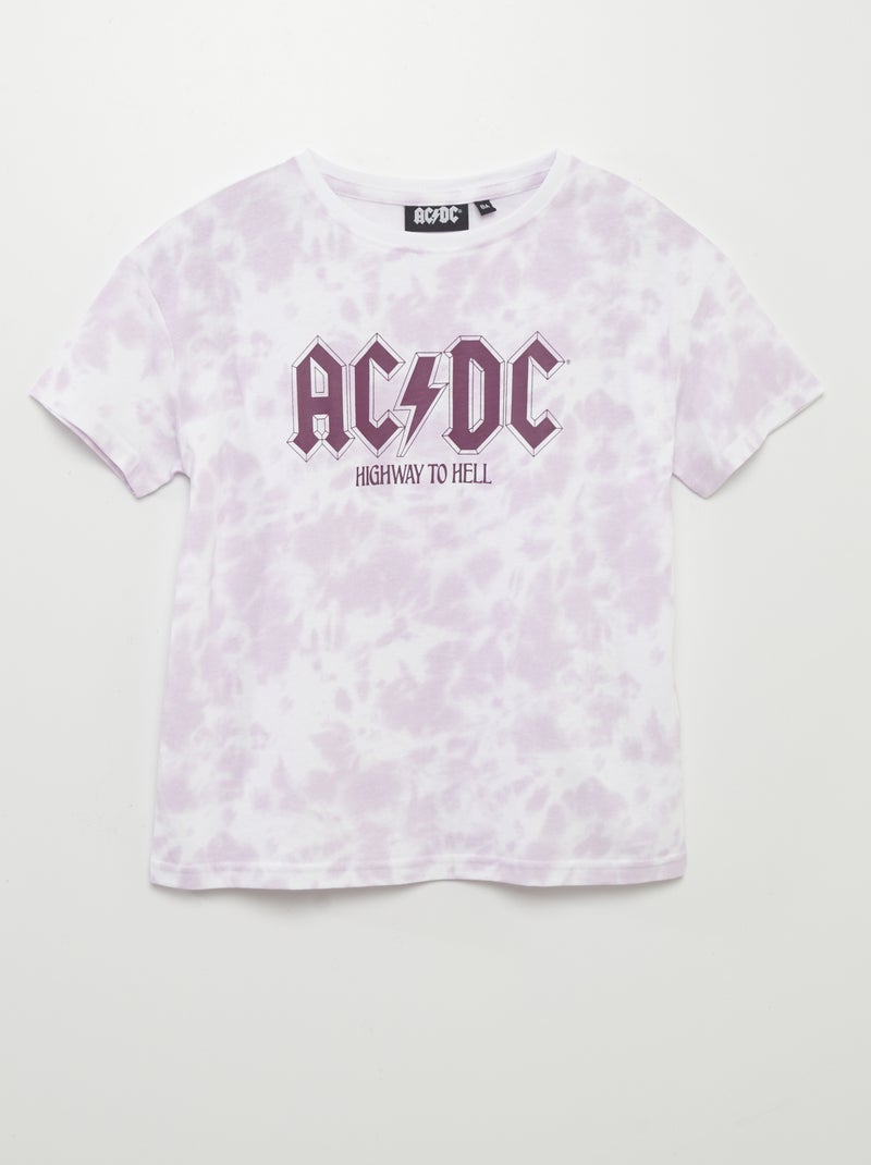 T-shirt 'ACDC' a maniche corte VIOLA - Kiabi