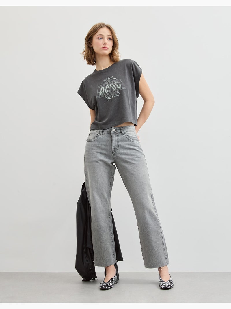 T-shirt AC/DC, MO Fashion Grigio - Kiabi