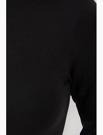 T-shirt aderente collo alto manica lunga hiccup